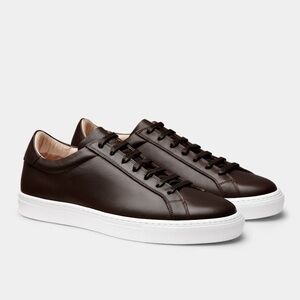 Suitsupply dark brown leather sneakers - size 43 (US 9.5 - 10)